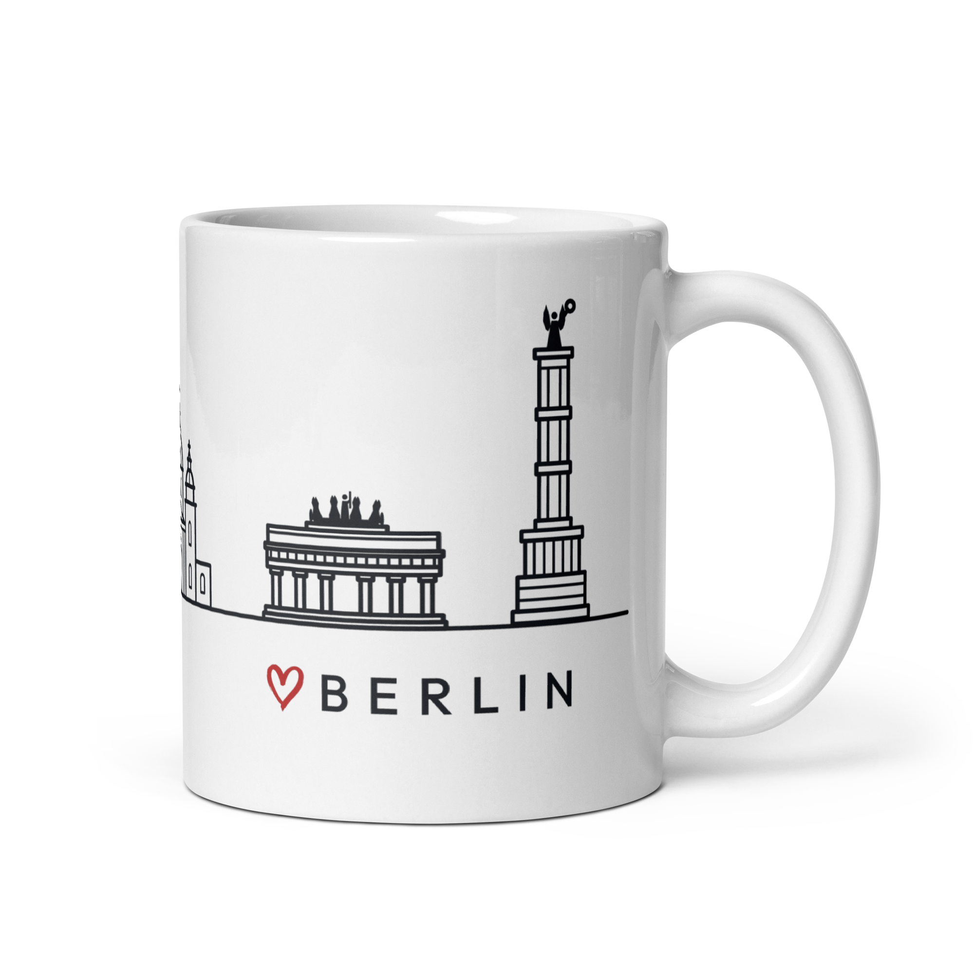 Berlin Icons Mug, Minimal Line